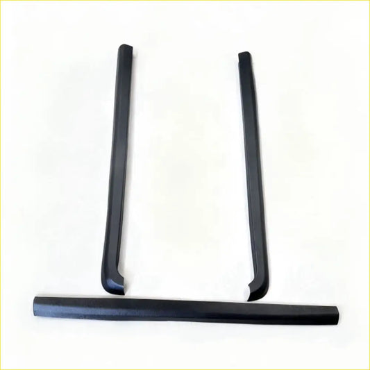 Black rubber window seal strips for isuzu d-max accessories nz 2026 shown from the back side