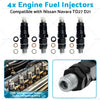 Nissan Navara TD27 D21 2. 7L 16600-43G23 4x Engine Fuel Injectors Suitable