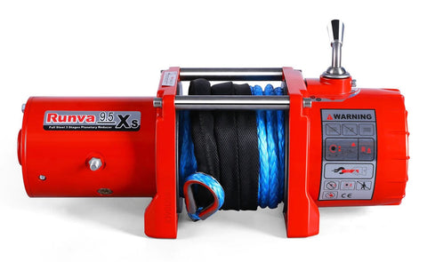 Runva 9.5XS Winch 12V with Synthetic Rope