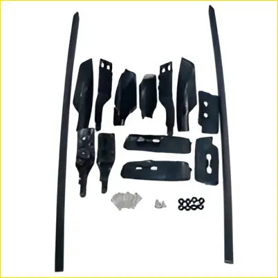 Black plastic roof rack kit with mounting brackets and hardware for aluminum roof rail racks fit for toyota rav4 2006-2012