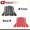 Black and red carbon fiber car door pillar window trim pieces for toyota venza 2009-2015 interior upgrade