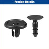 Black plastic front fender retainer clips with circular head and tapered pin for 4wd ute offroad toyota use