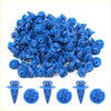 Blue plastic wheel flare clip retainers 100pcs for Toyota 4wd ute offroad trim fasteners