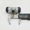 11/16 inch rear brake cylinder for Nissan 720 D21 Navara ute 1980-1986 silver metal with black rubber caps and brass fitting