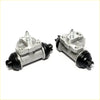 11/16 rr wheel brake cylinder for Nissan Pulsar Liberta Villa coupe silver metal with black rubber seals and threaded fittings