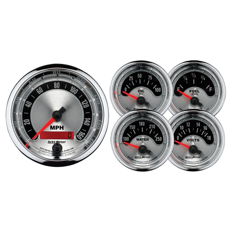 AutoMeter American Muscle Analog Gauge Kit AU1202