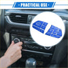 Blue plastic climate control button cover with labeled functions for toyota highlander steering wheel switch kit