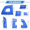 Blue plastic steering wheel switch button covers with white directional icons for toyota highlander interior