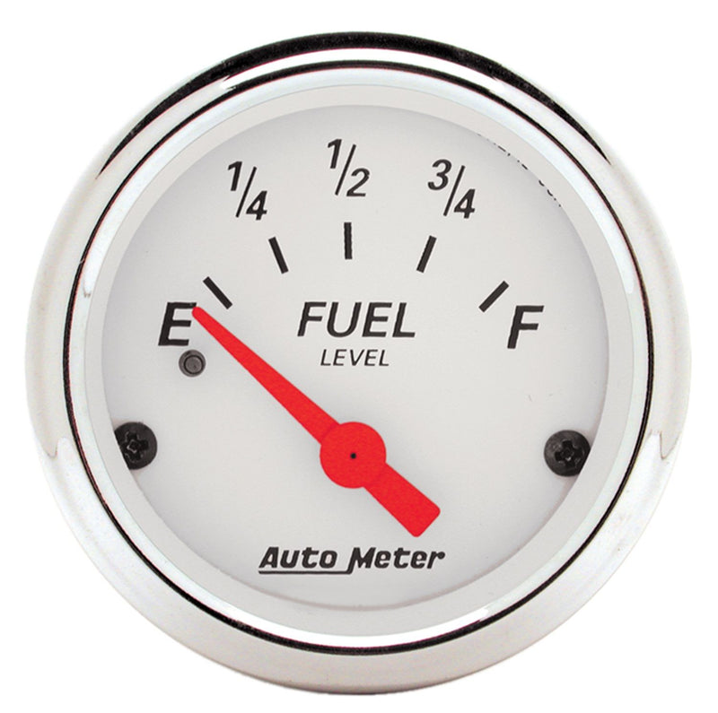 AutoMeter Arctic White Series Fuel Level Gauge AU1317