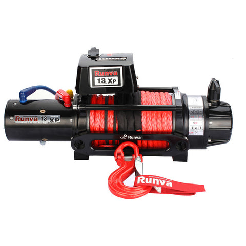 Runva 13XP Premium Winch 12V with Synthetic Rope