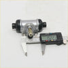 Silver and black 15/16 rear wheel brake cylinder with metallic body and brass piston for nissan navara d21 1985-1997