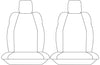 Sperling Tradies Canvas Front Black Seat Covers Suits