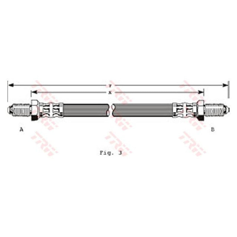 TRW Brake Hose PHC134