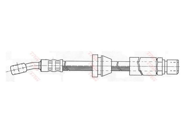 TRW Brake Hose Front PHD415