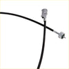 Black rubber-coated speedometer cable with silver threaded end cap for mitsubishi triton colt l200 strada 1996-2006