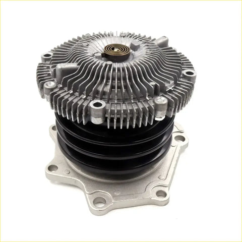 Silver aluminum 2.7l water pump with black rubber seals and brass center for nissan datsun d21 pathfinder terramax 1988-1994