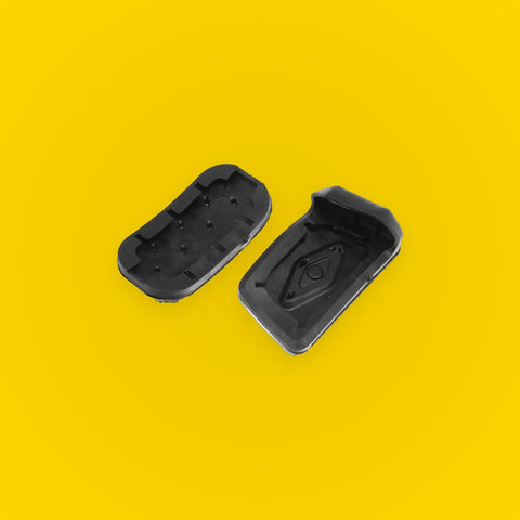 2 x Anti-Slip Aluminum Foot Pedal Covers for Toyota C-HR (2017-2023)