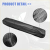 Black carbon fiber textured car armrest covers with stitched edges for toyota sienna center console