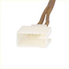 Cream-colored plastic car speaker connector with two brown wires for toyota scion 2004-2016 wire harness adapter