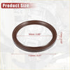 Brown rubber engine crankshaft oil seal with dimensional markings for toyota land cruiser 4runner 2000-2023