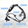 Black front abs wheel speed sensor for toyota sequoia tundra with rubber cover plastic clips steel bushing and metal bracket