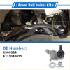 Silver metal front lower ball joint with black rubber boot and hardware for toyota prius 2004 to 2009