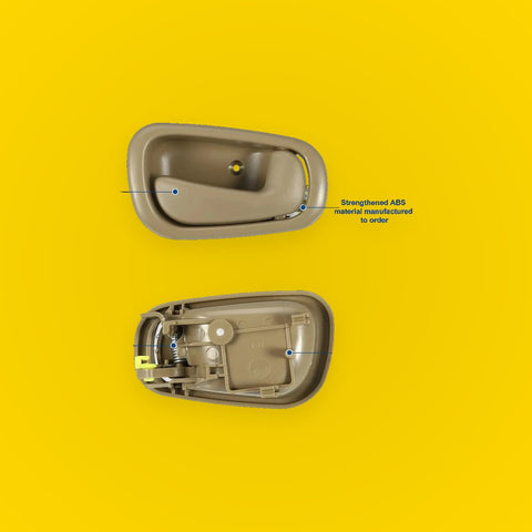2 x Front Rear Interior Door Handles for Toyota (Beige)