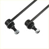 Black front stabilizer sway bar links with silver hex nuts and threaded rods for 2011-2019 toyota sienna