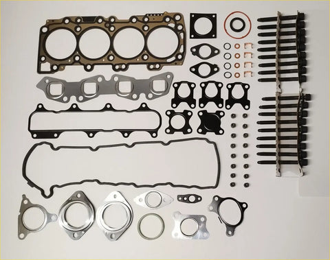 Black and silver engine gasket set with rubber seals and metal plates for navara d40 pathf murano 2.5 dci y25ddti