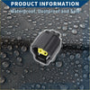 Black plastic 2 pin auto waterproof sensor connector plug with yellow contacts for toyota vehicles