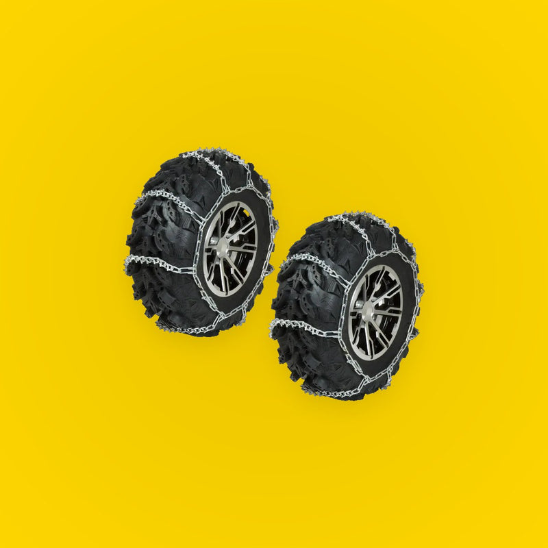 2 x Rear V-Bar Tire Chains for Suzuki Quadsport Z400 (2003–2014)