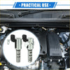 Silver metallic variable valve timing solenoids with black plastic connectors for toyota 4runner 4.0l back side