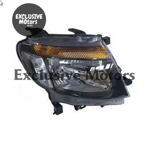 Ford Ranger Right-Hand Black Headlight (2011-2015)