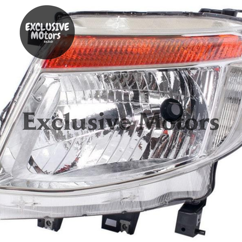 Ford Ranger Left-Hand Chrome Headlight (2011-2015)