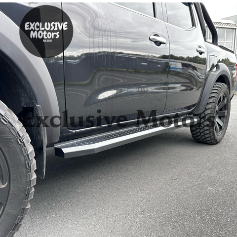 Side Step Running Boardsfor Nissan Navara NP300/Navara (2015-2021) Black Steel