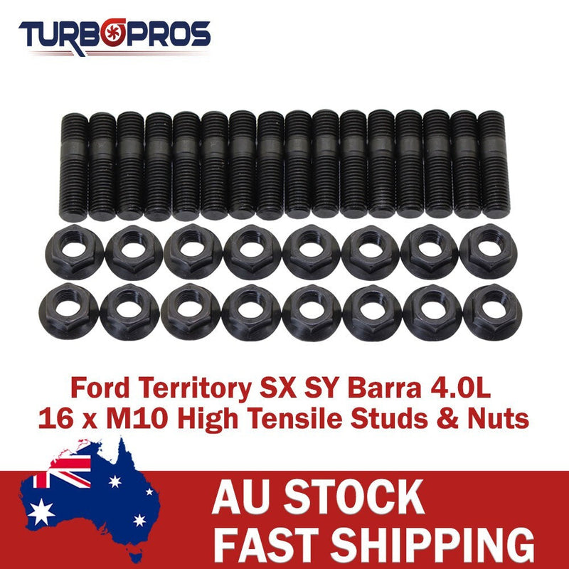 Ford Territory SX SY Barra High Tensile Exhaust Manifold & to Turbo Stud Kit