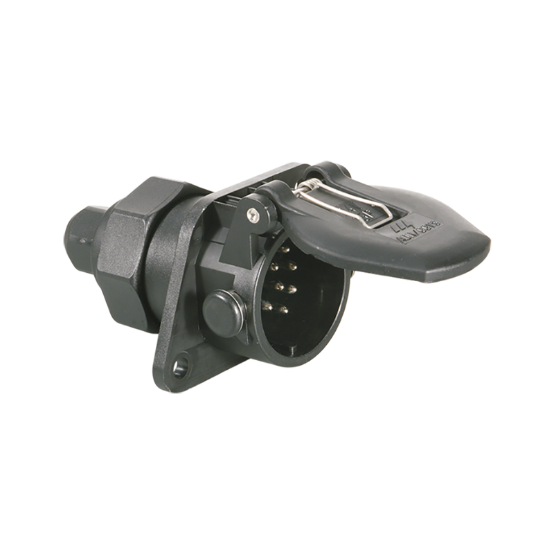 Erich Jaeger Trailer Socket 15 Pin Round Large - Plastic