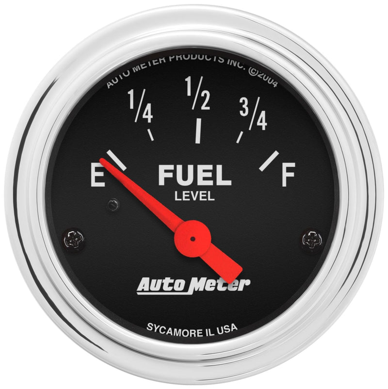 AutoMeter Trad Chrome 2-1/16in Fuel Level AU2514