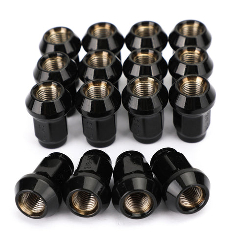 Polaris Ranger RZR 4 XP Sportsman Generic 16x Black Wheel Lug Nuts 3/8" 24 Tapered