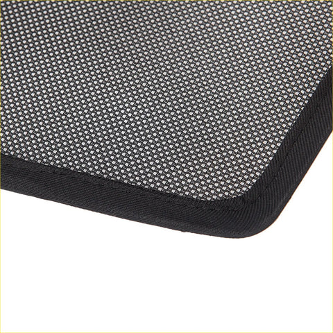 Black mesh laptop sleeve with reinforced fabric edges designed for rear car window sun shades mazda cx-9 2016-2025