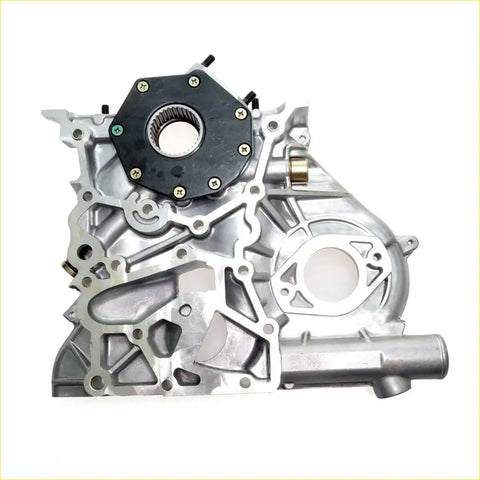 Silver aluminum 3.0l timing gear case with black hex cover and internal gears for toyota hilux ln191 ln192 extra cab back side