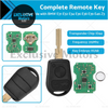 BMW E31, E32, E34, E36, E38, 3 Button Remote Key (1989-2006)