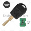 BMW E31, E32, E34, E36, E38, 3 Button Remote Key (1989-2006)