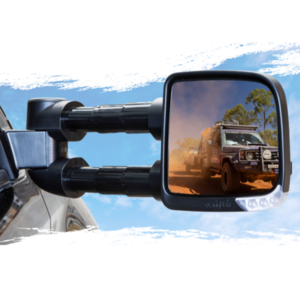 Clearview Compact Towing Mirrors Black - CVC-NN-D40-EB