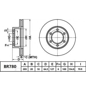 Bendix Brake Rotor - BR780-ULT4WD