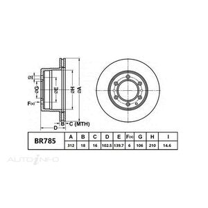 Bendix Brake Rotor - BR785-ULT4WD