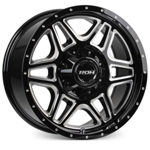 ROH 17X8.5 0 5/150 Maverick Gloss Black Milled -