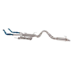 Torqit 3" Twin to 4" Single Turbo Exhaust -