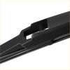 Black plastic rear windshield wiper blade with sleek molded design 310mm 12 inch for Toyota cars
