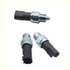 Black and chrome transfer case neutral position sensor connectors with threaded metal ends for nissan navara d40 4wd